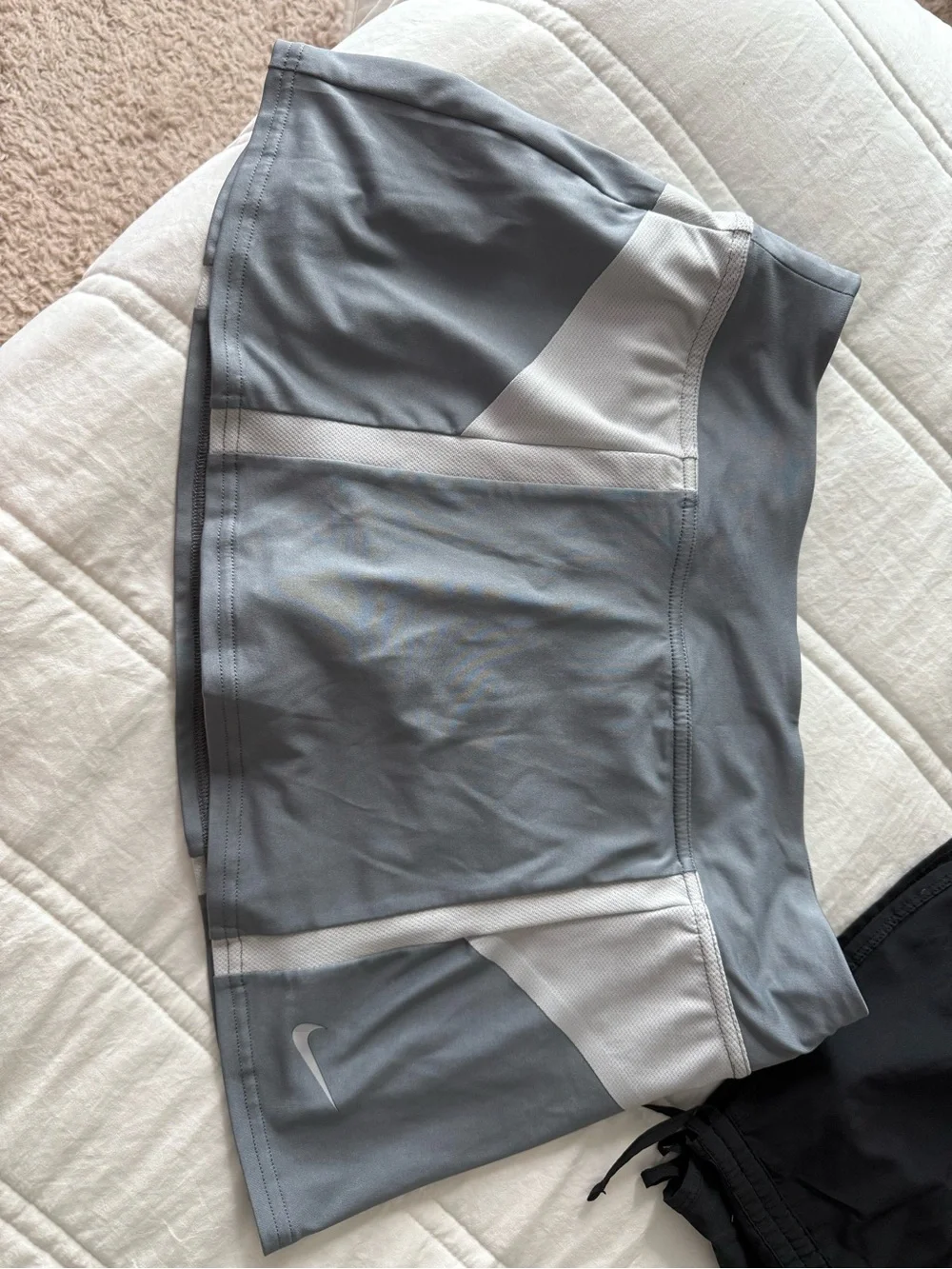Nike Grey Mini Skirt with Built-In Shorts
